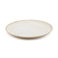 Cascais Salad Plate 22cm, white with gold, set of 6, handmade Portuguese ceramics.