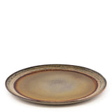 Comporta Dinner Plate 27cm with crackle glaze, handcrafted Portuguese ceramics, set of 4.