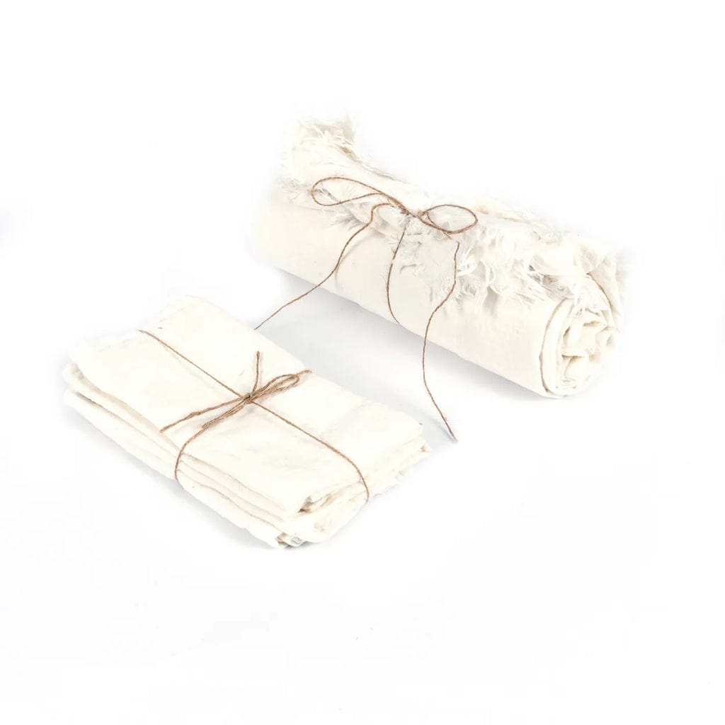 The Linen Tablecloth - White - 150x150 cm