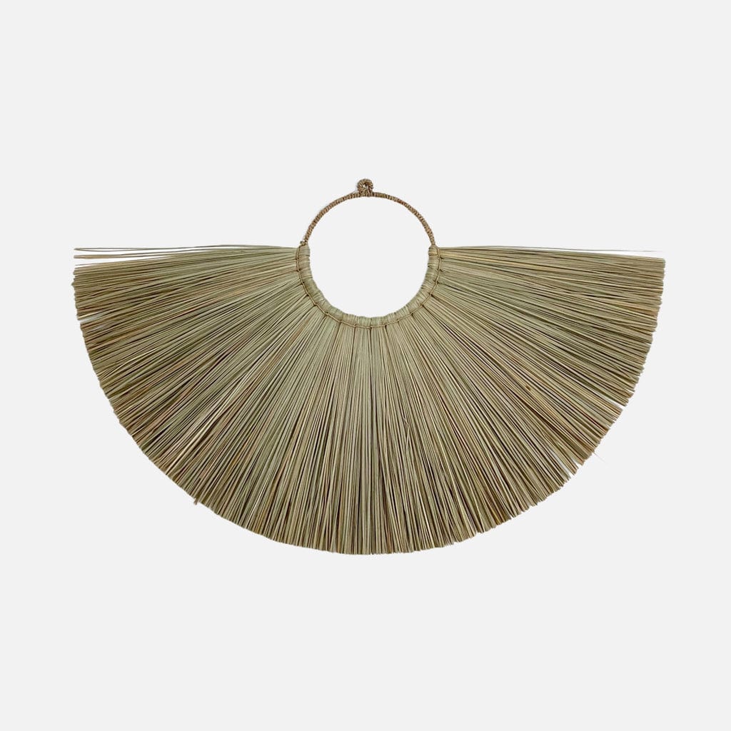 Orange Allang Wall Hanger – S size – handcrafted natural dried grass wall decor 90x58 cm