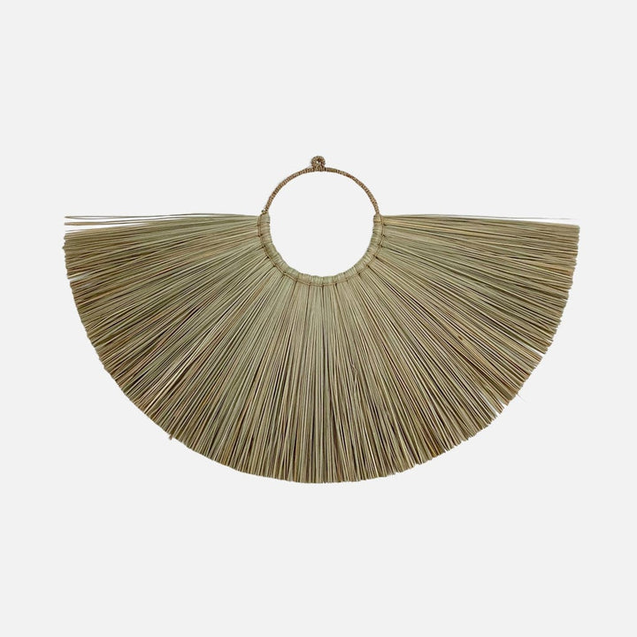 Orange Allang Wall Hanger – S size – handcrafted natural dried grass wall decor 90x58 cm