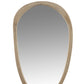 Irregular mango wood large mirror with natural finish, perfect for rustic and modern interiors.