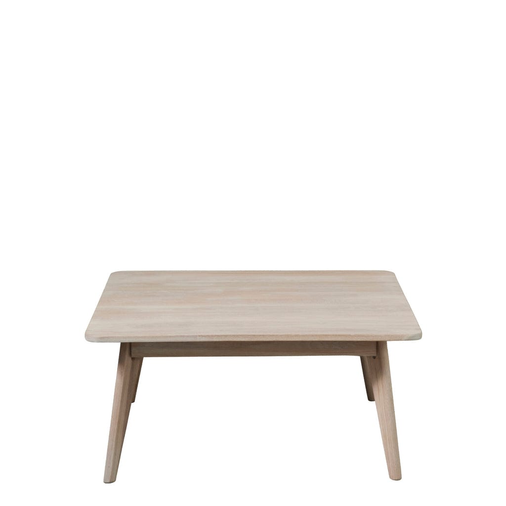 Ellie coffee table 40x90 cm in white wash with Scandinavian design.