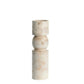Ellia Marble Candlestick, handmade decorative piece, H30 cm, natural elegance.