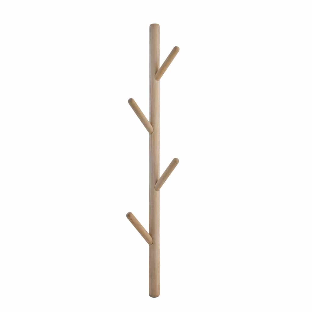 Ellie Coat Rack - H75 cm white-wash Scandinavian-inspired oak coat stand, crafted from FSC®-certified wood with a sleek design and sustainable elegance.