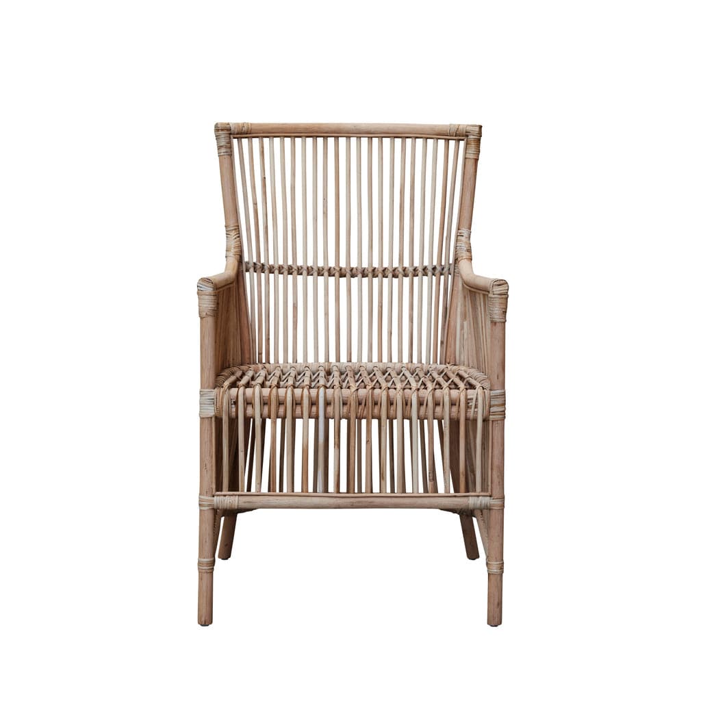 Norah Handwoven Rattan Dining Chair - Sustainable & Natural Design.