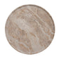 Ellia Marble Tray Ø40cm Linen with natural stone variations.