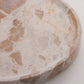 Ellia Marble Tray Ø40cm Linen with luxurious, polished design in natural brown tones.