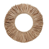 Rofia Seagrass Mirror, natural round, Ø64 cm