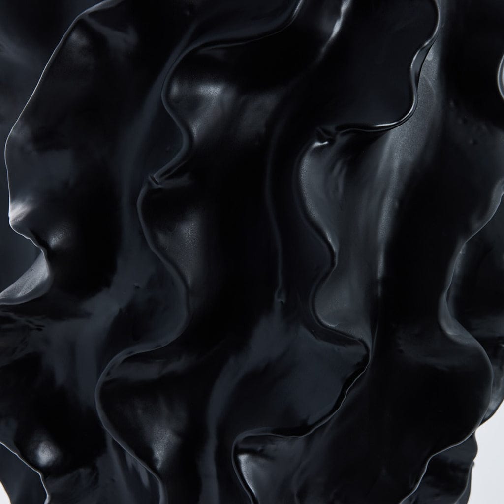 The Sannia Ceramic Vase Black 33x33x48cm