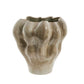 Viola Vase 33x33 cm Linen, modern ceramic with unique shape, elegant home decor.