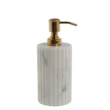 Eliana White Marble Dispenser 8x8 cm - Sophisticated Bathroom Accessory