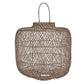 Harper Lantern 40x40 cm Rattan with intricate design and handle.