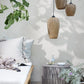 Novie Bamboo Pendant Lamp, nature-inspired ceiling light, eco-friendly, 50x50cm.