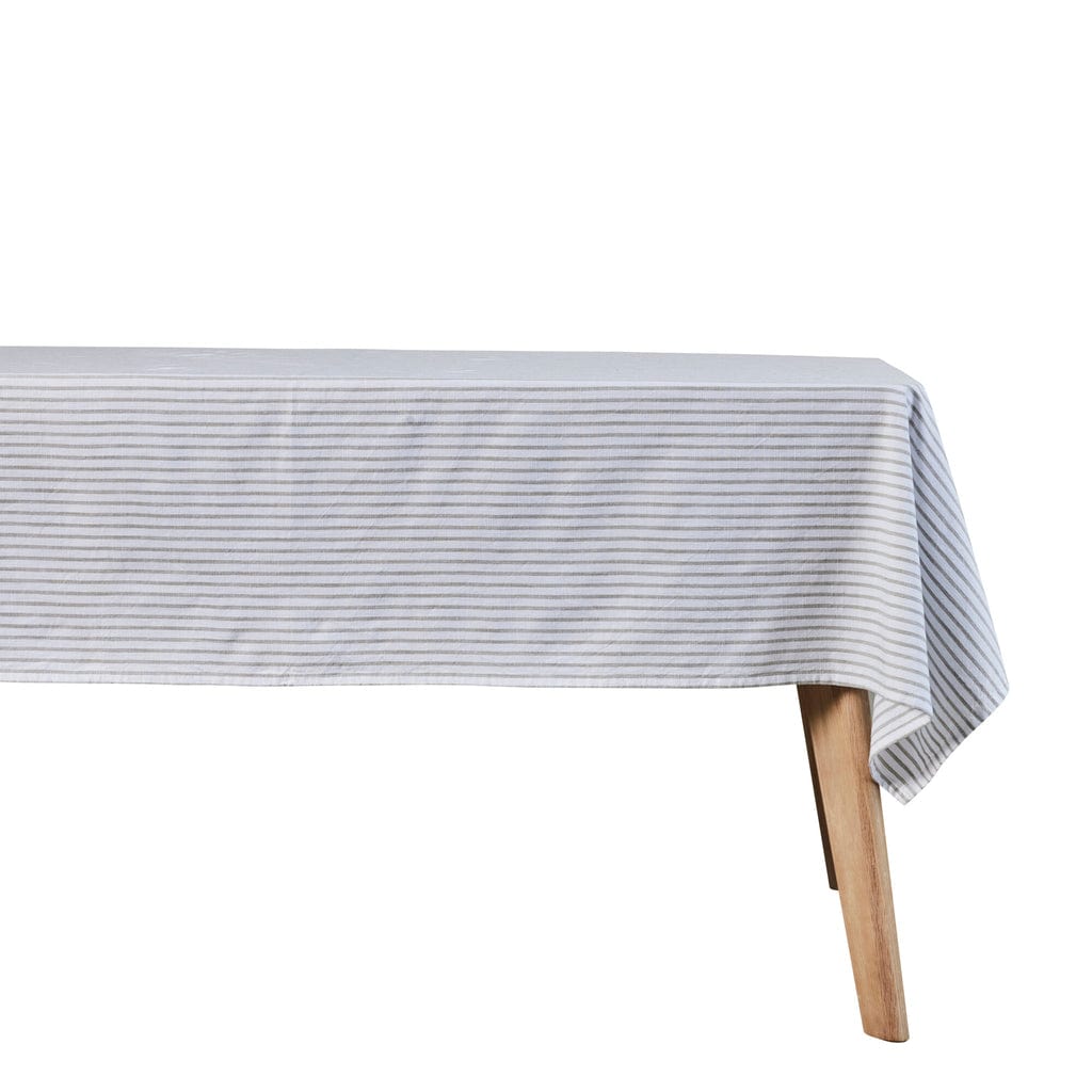 The Olivia Tablecloth 220x140 cm  sand striped