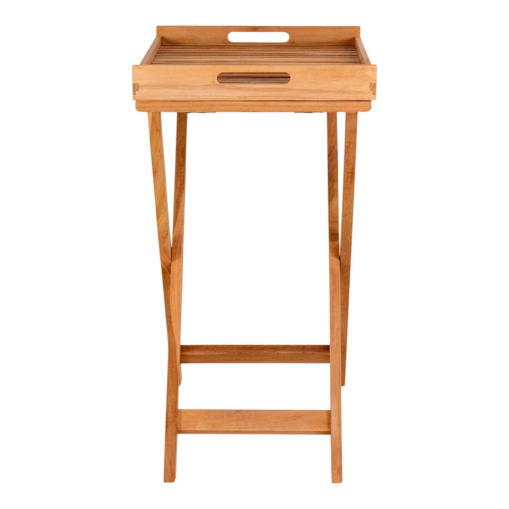 Ronda Tray Table made from premium teak wood with natural finish.