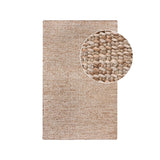 Salem Rug 160x230 cm handwoven natural jute cotton rug with detailed texture.