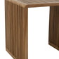 J-Line Set of 2 Recycled Teak Cube Coffee Tables – Natural Finish