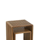 J-Line Set of 2 Recycled Teak Cube Coffee Tables – Natural Finish