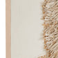 J-Line Ibiza wall decoration showing textured canvas in cream and white.